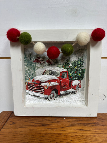 Snowy Christmas Truck