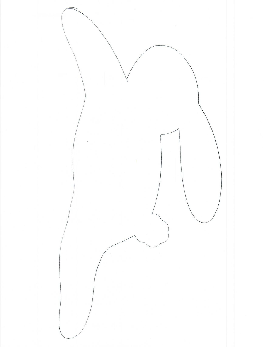 bunny silhouette outline