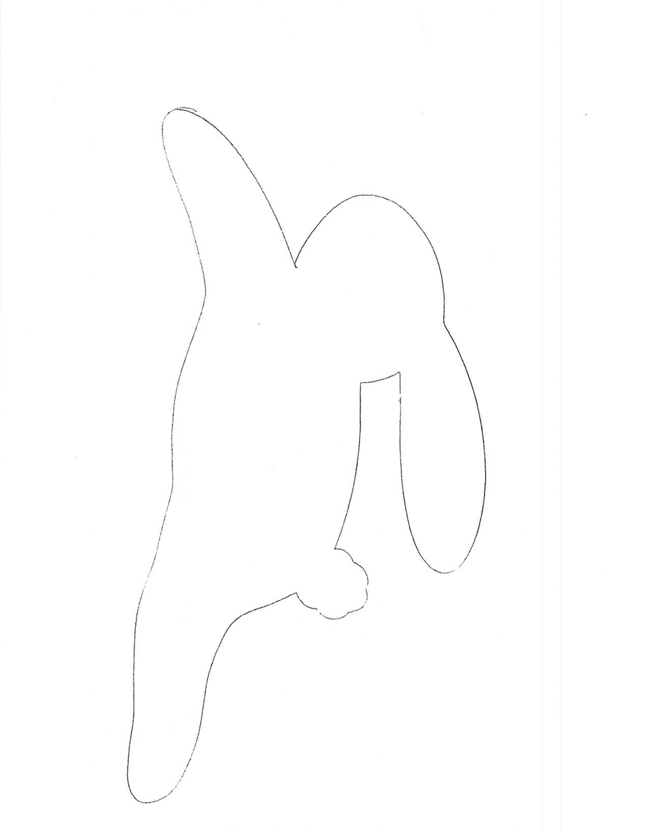 running rabbit drawing