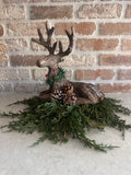 Soft Touch Cedar Wreath/Candle ring