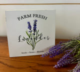 Farm Fresh Lavender Block Sign
