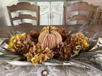 6" Dusty Orange Chenille Pumpkin