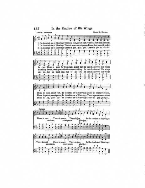 In the Shadow of His Wings (hymnal size)